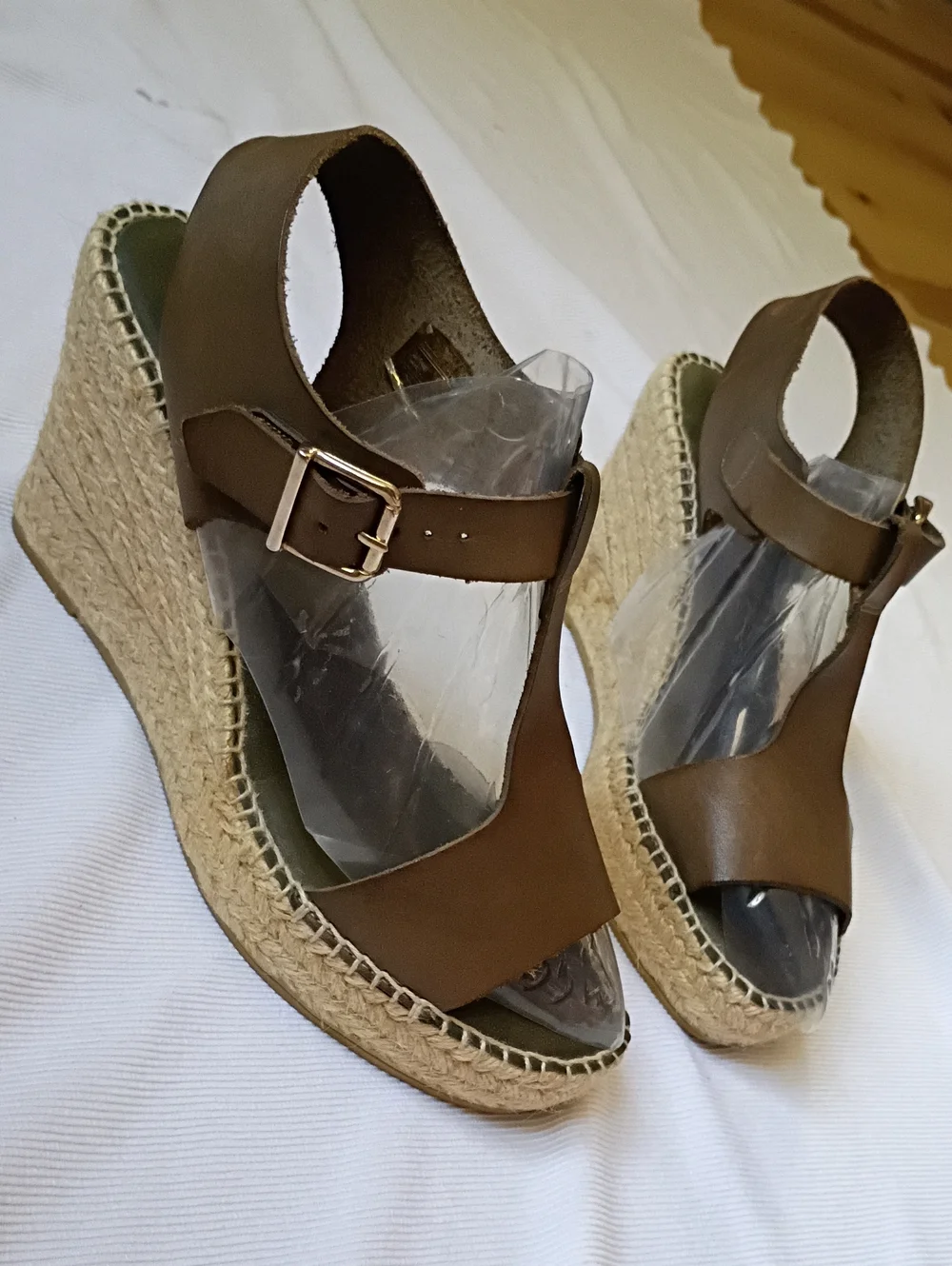 Paseart Espadrille High Wedge T-strap Sandal